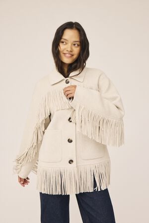 Reeva 14 Jacket with Fringes - GRS