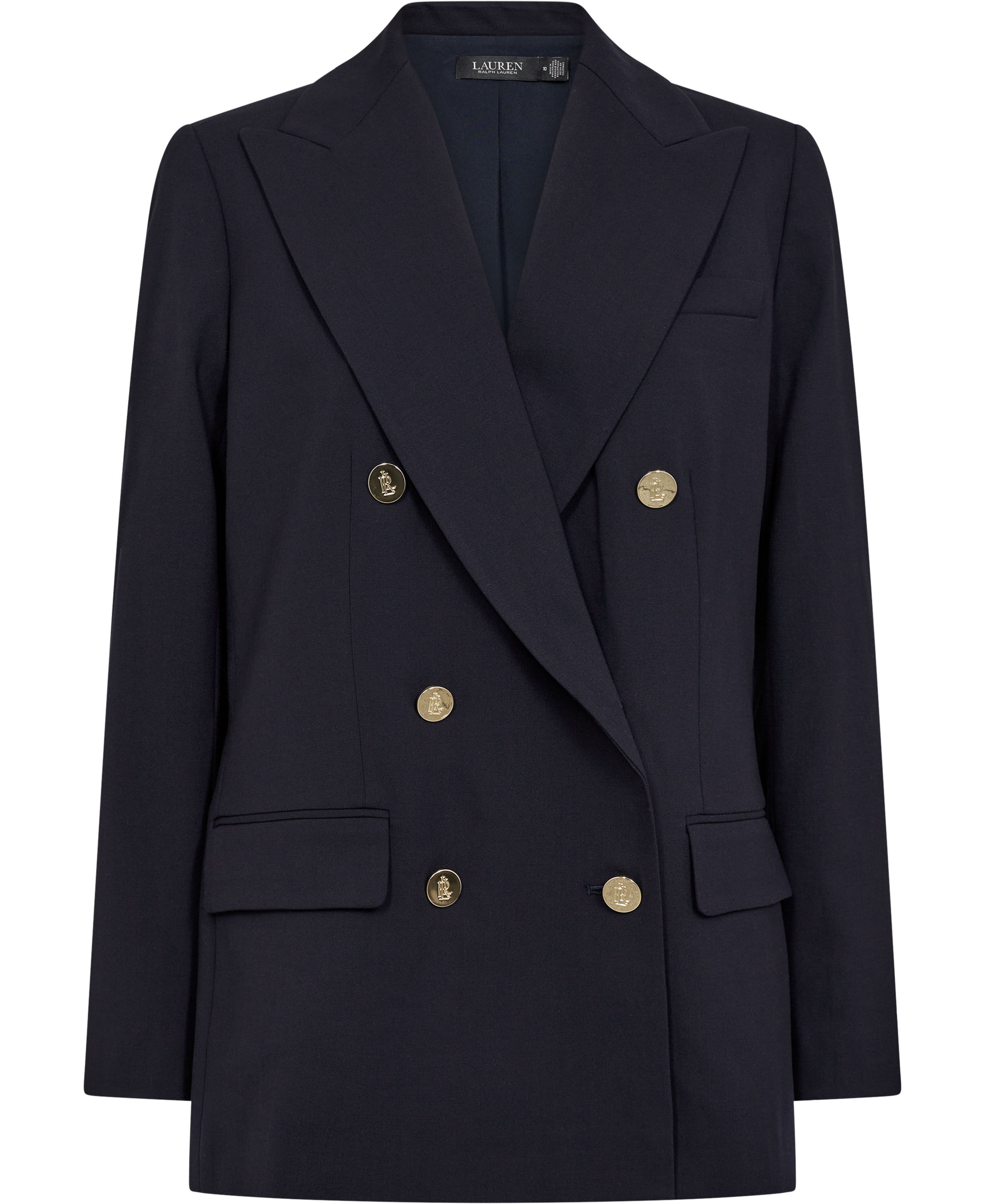 Double-Breasted Wool Crepe Blazer