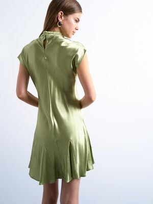 TSMILLA SS O-NECK MINI DRESS WVN