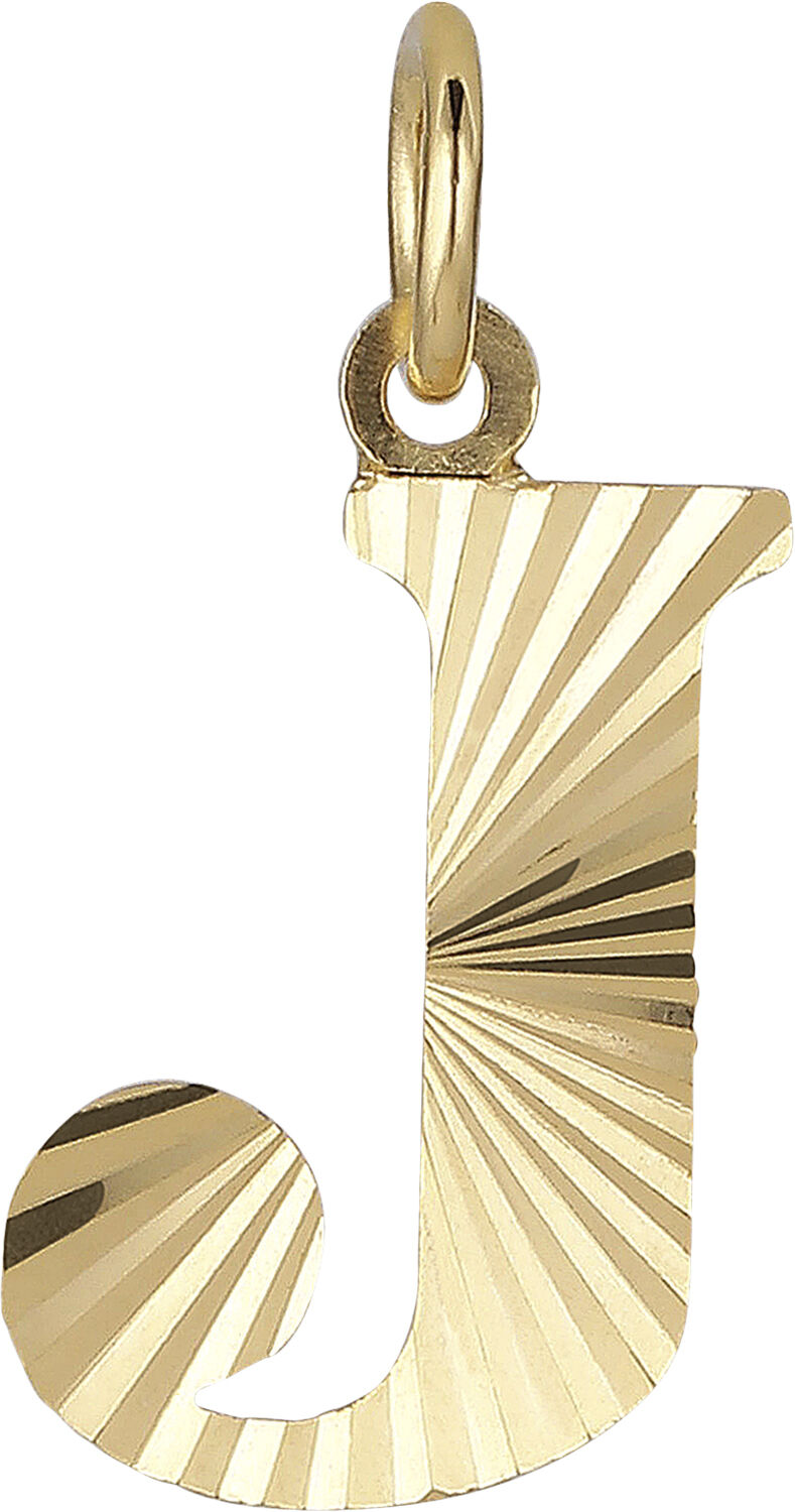 Reflection Letters, gold-plated sterling silver-J