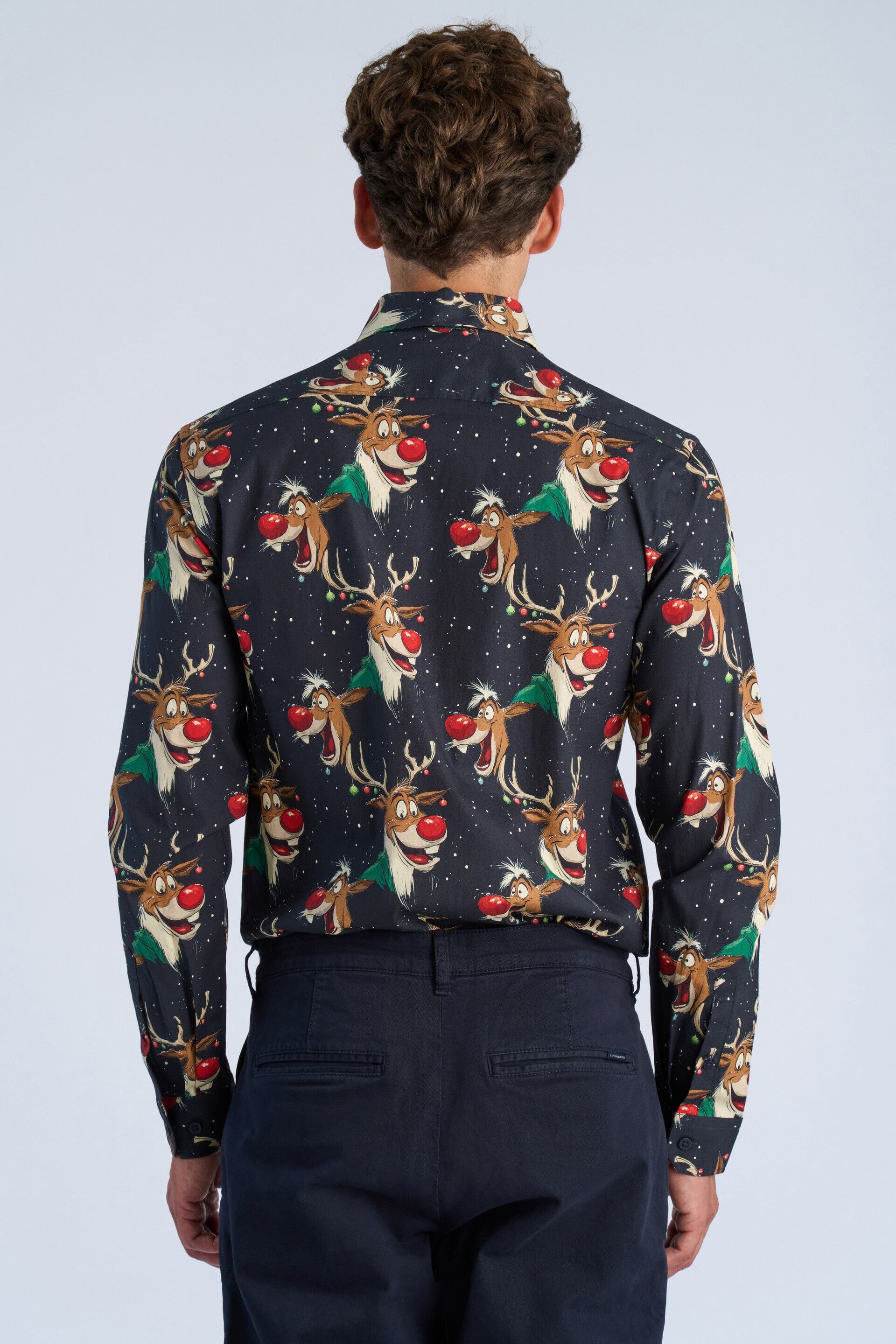Lambswool half zip knit