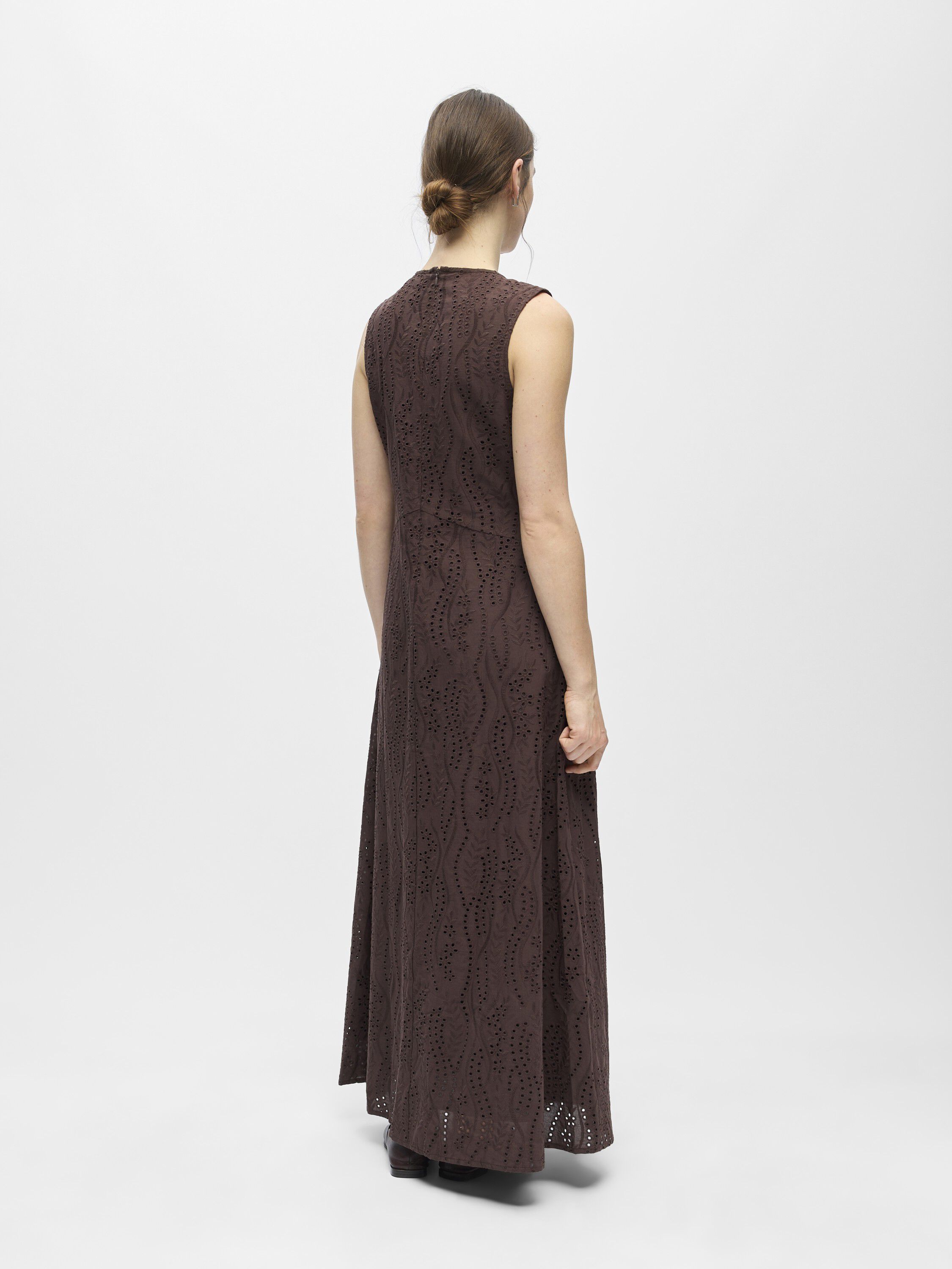 Objjovanna S/L Lo O-Neck Long Dress 145