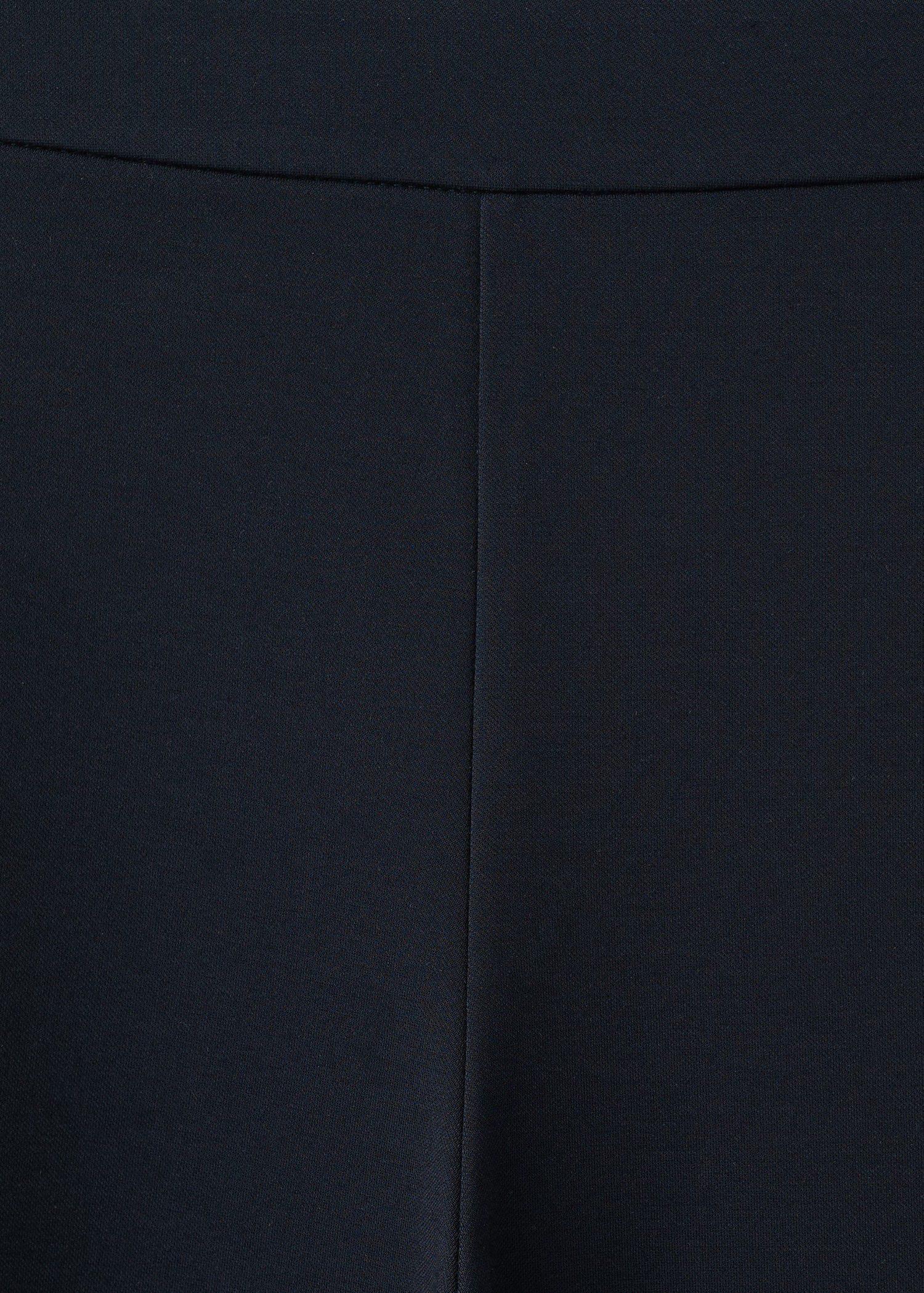 Mid-rise wide leg trousers