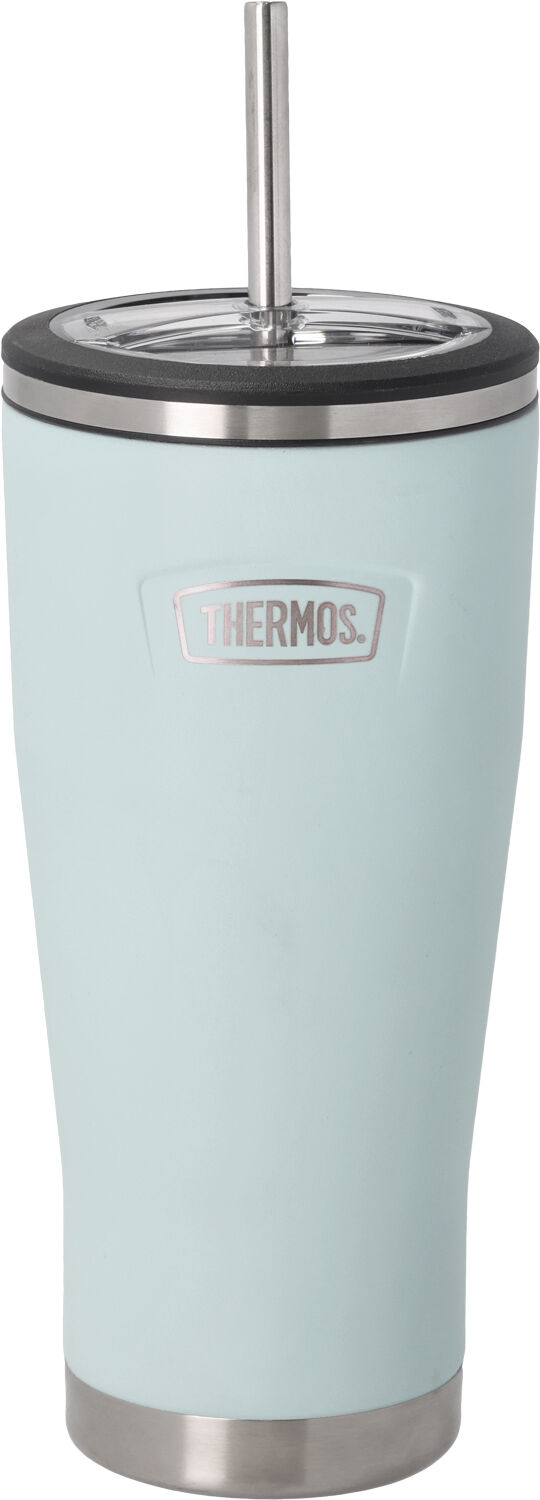 Termosmugg med sugr&ouml;r 0,7 liter Ljusbl&aring;