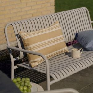 Fossflakes utomhuskudde 40x60 cm. Beige randig