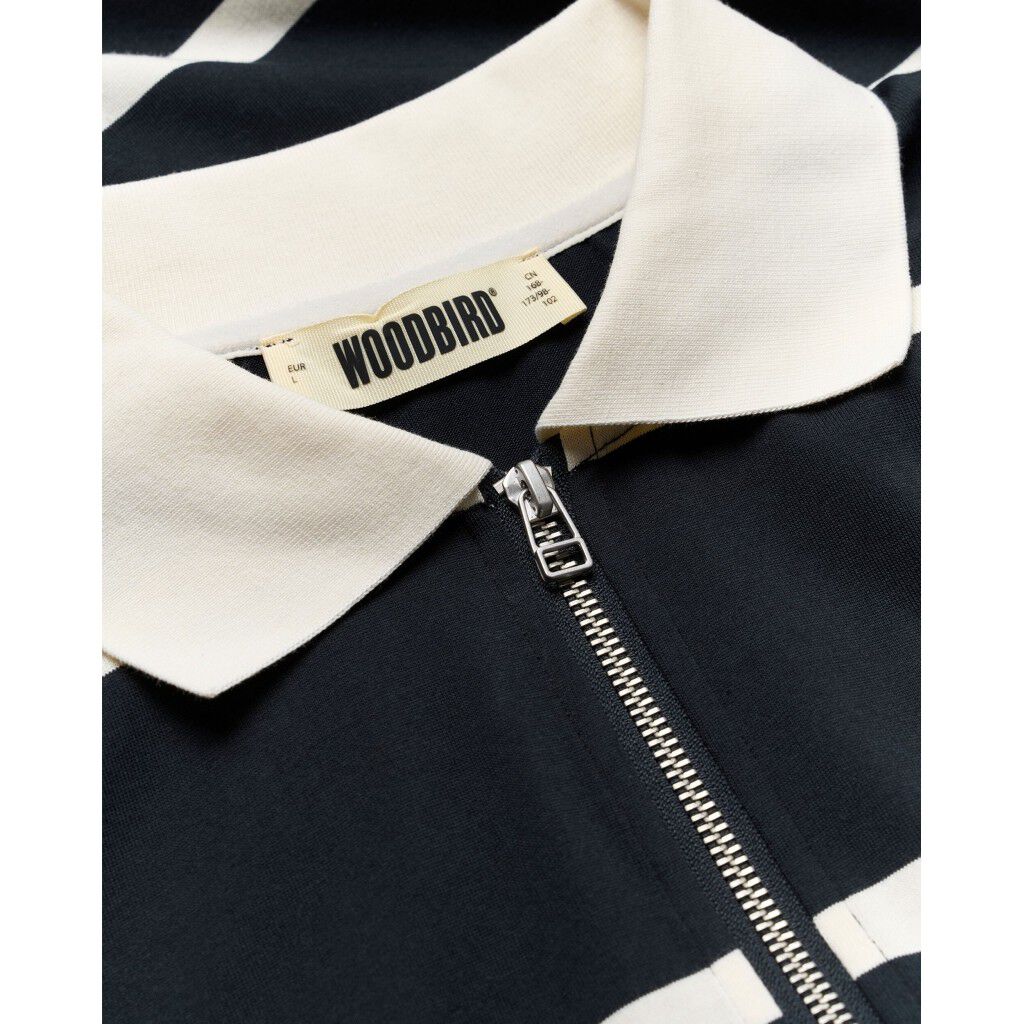 WBHiro S/S Stripe Zip Polo