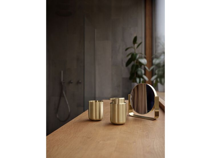 Bordsspegel m 5x förstoring Ume Brass finish