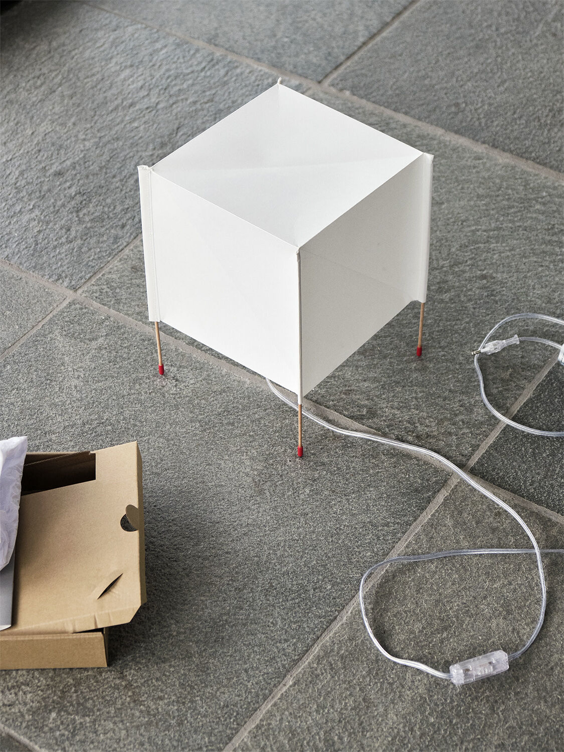 Paper Cube Table Lamp-ECOPET Paper
