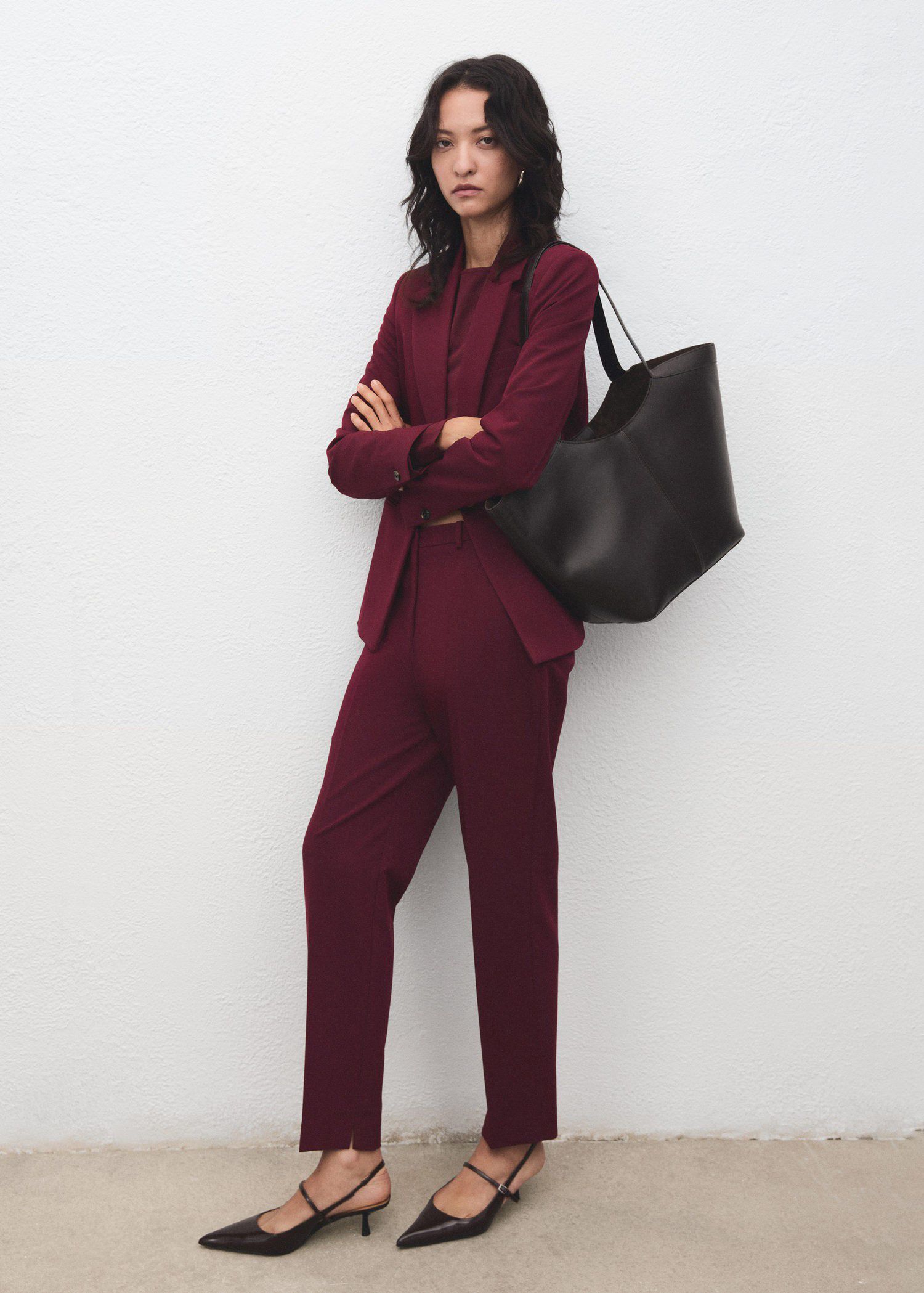 Straight suit trousers