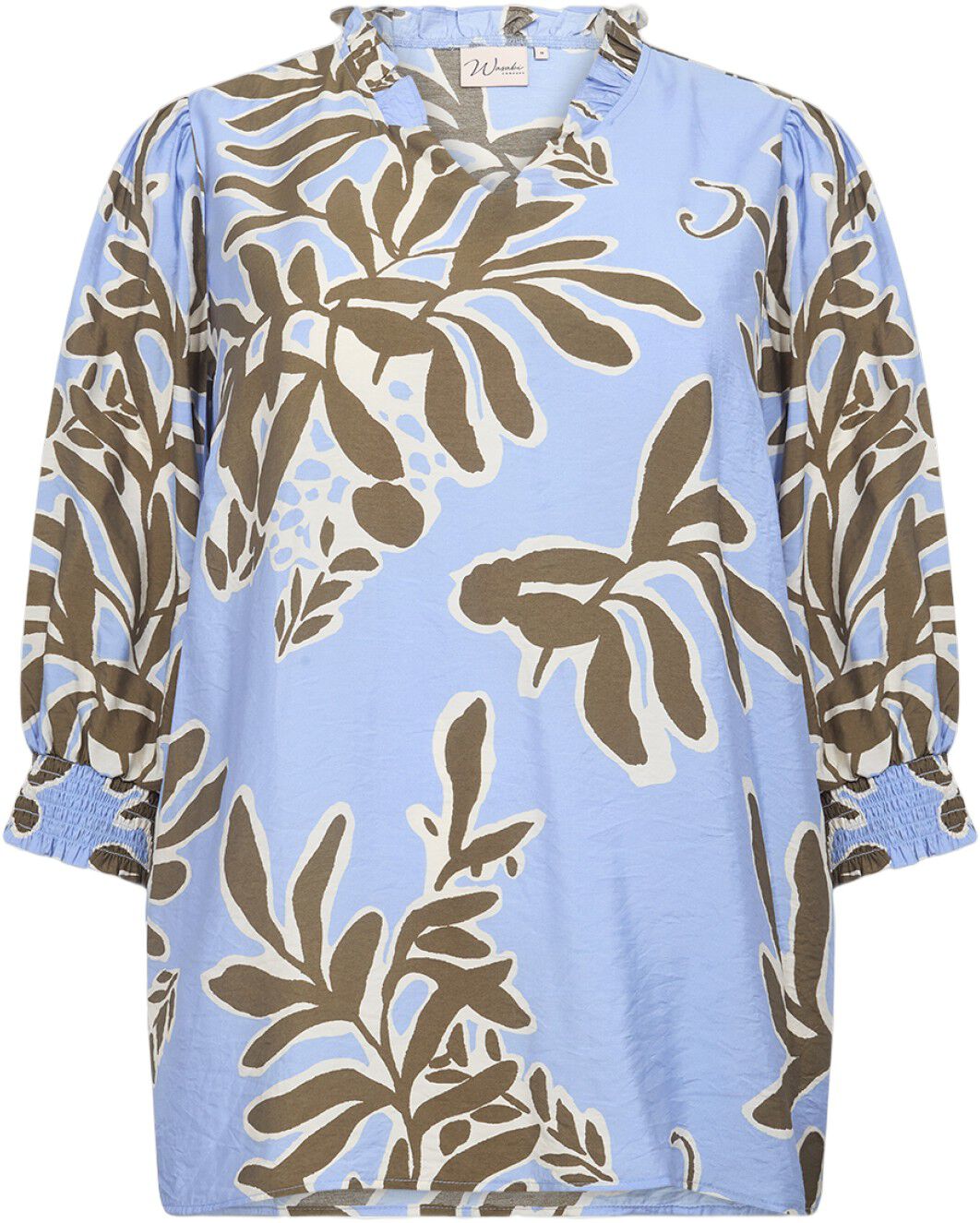 Curvy WA-LINNEA 2 Bluse Lysebl&aring;