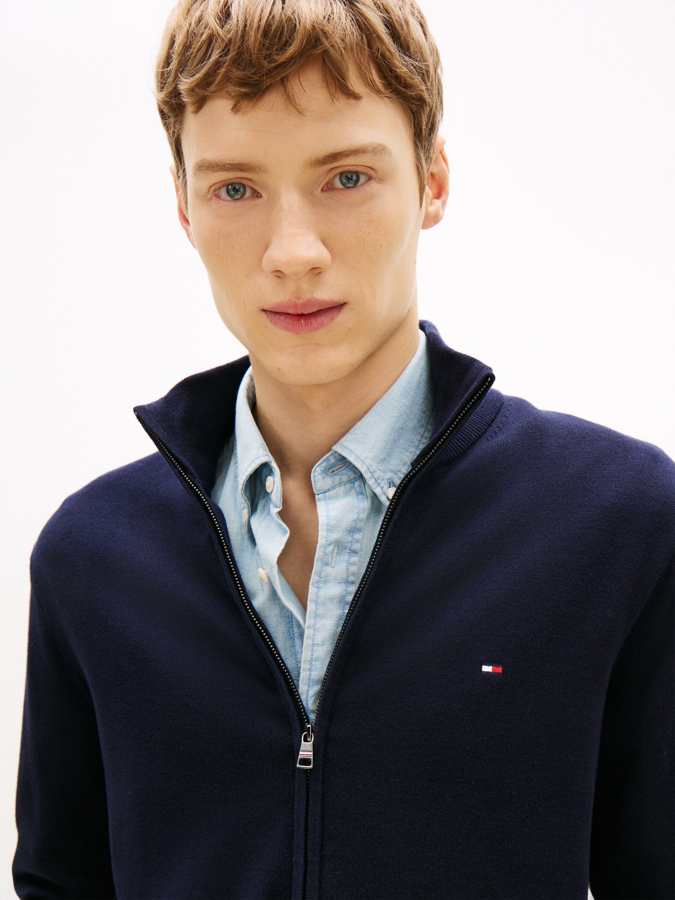 ESSENTIAL COTTON ZIP THRU