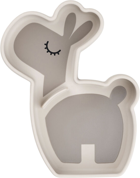 Silikone Stick&Stay snacktallerken Lalee Sand