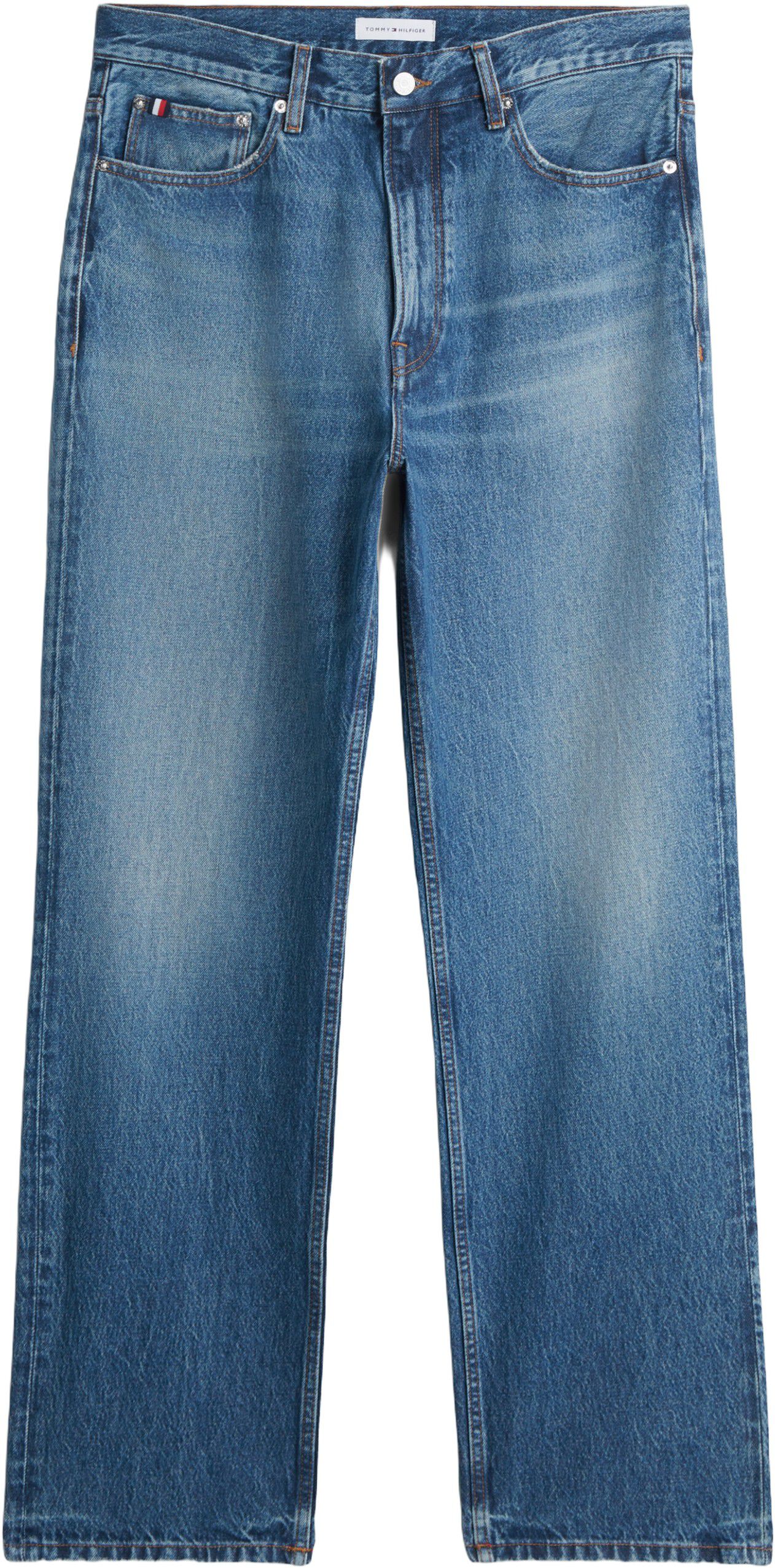 River Relaxed Straight Faded Jeans