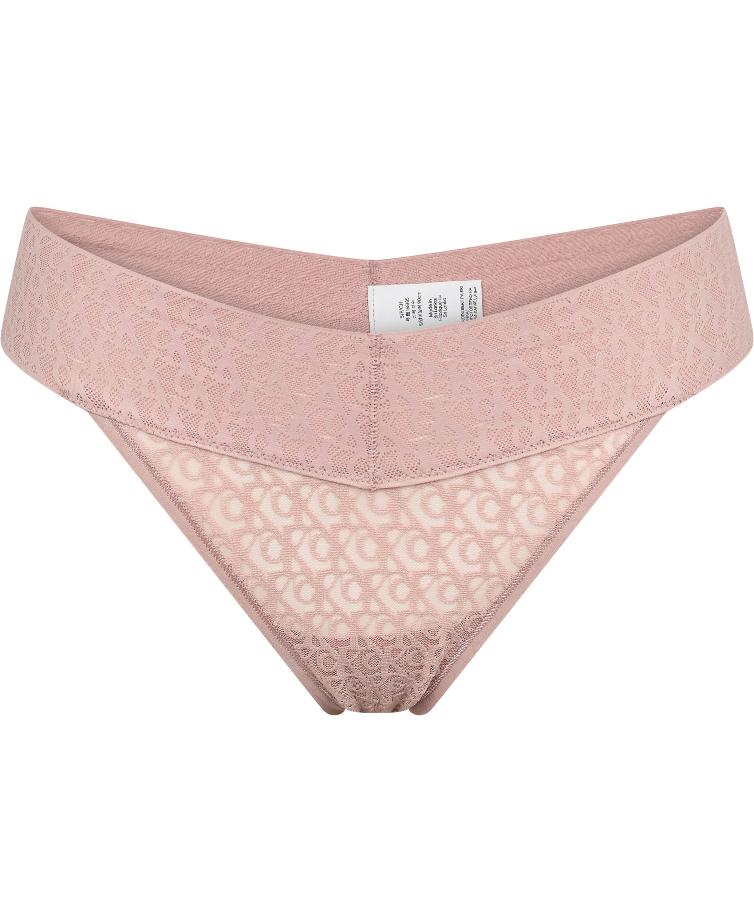 CK Monogram Lace Low Rise Thong