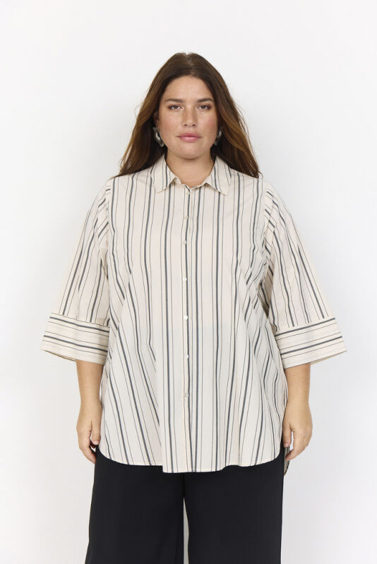 Curvy WA-ASHLEY 3 Skjorte Creme