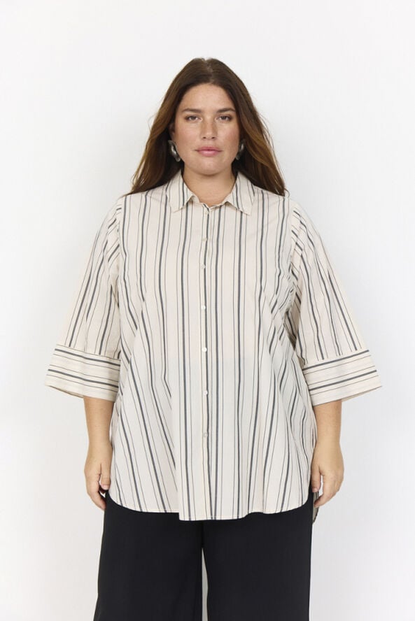 Curvy WA-ASHLEY 3 Skjorte Creme