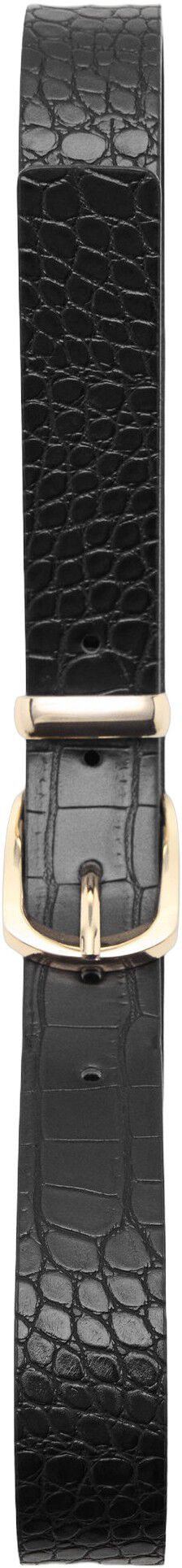 Croco faux-leather belt