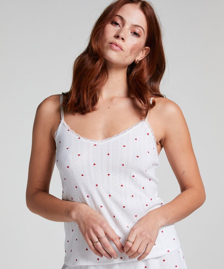 CAMI POINTELLE LACE HEART
