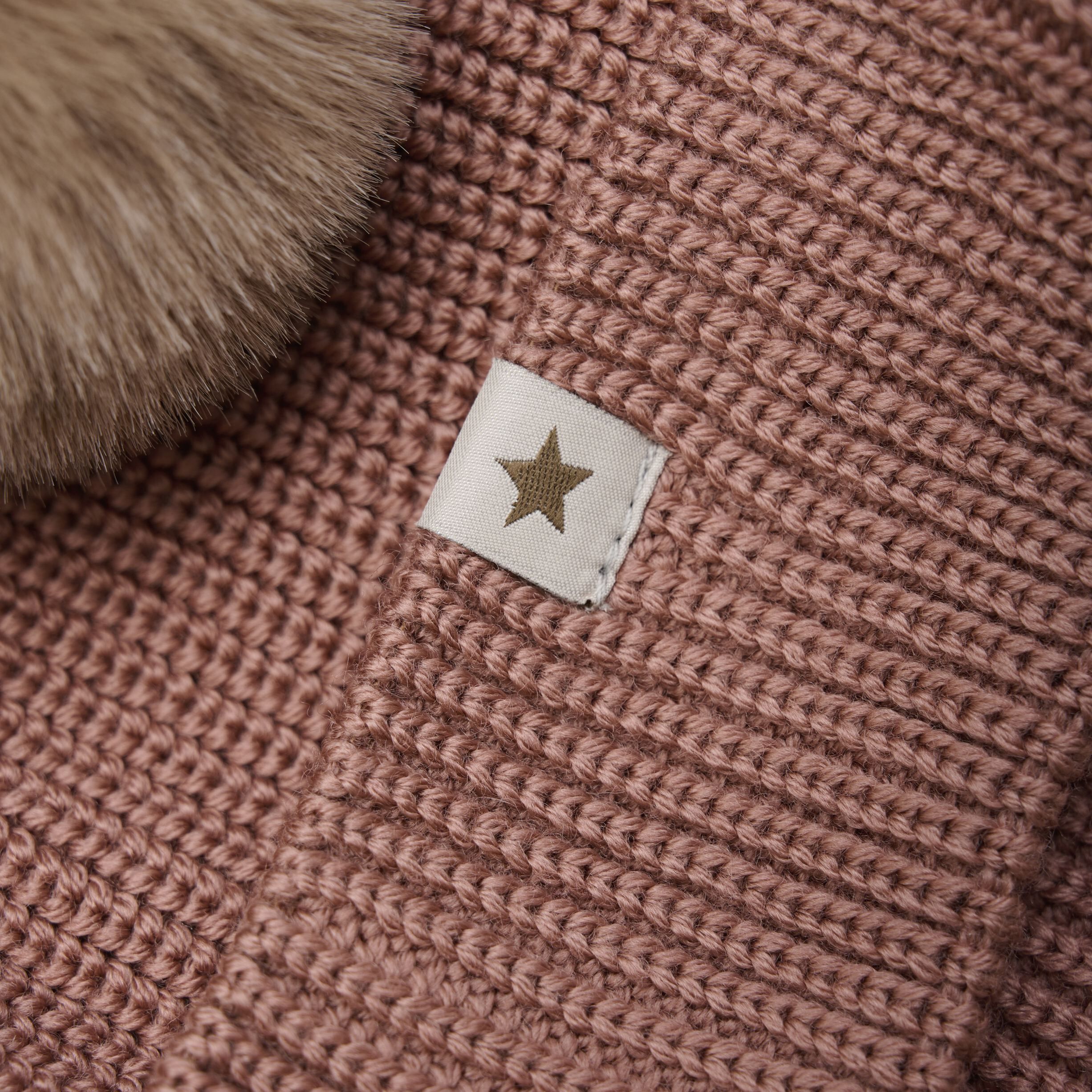 Beanie Wool Knit Pompoms