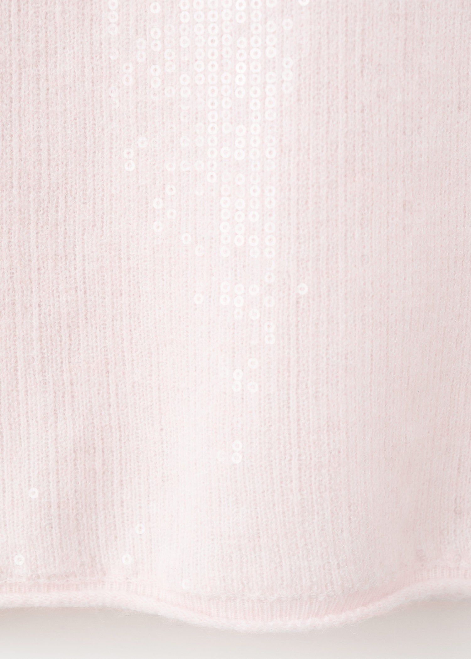 Short-sleeved sequin sweater