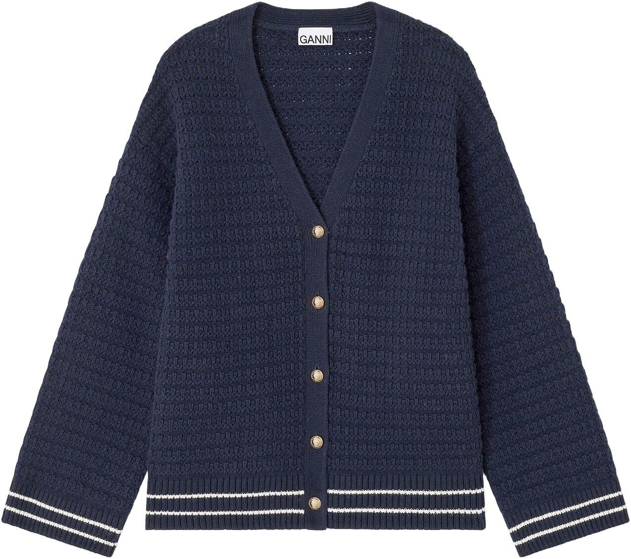 Cotton Wool Mix Boxy Cardigan