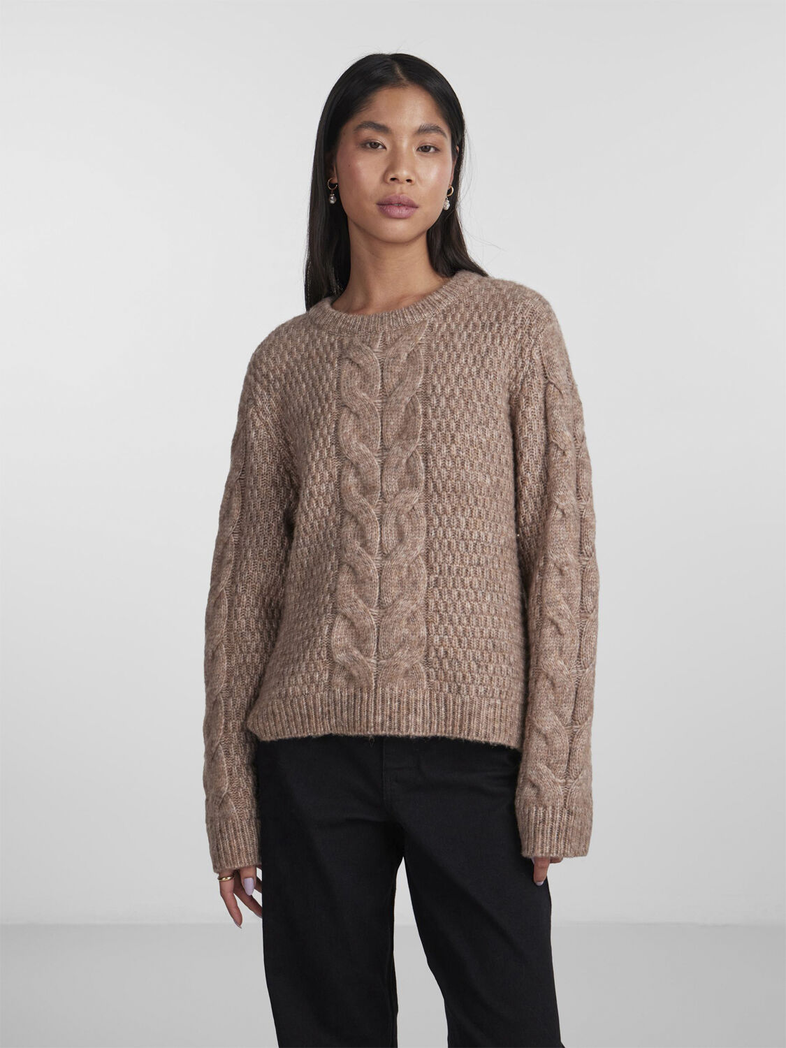 Pcnina Ls O-Neck Knit Noos Bc