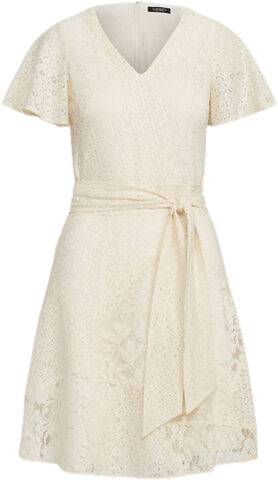 Lace Short-Sleeve Dress