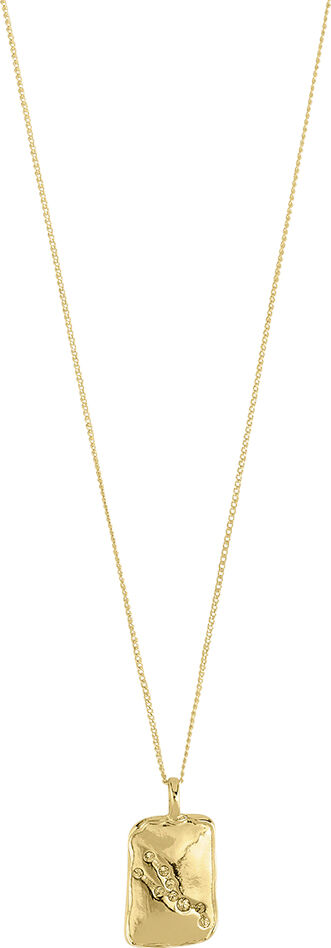 TAURUS recycled Zodiac Sign necklace, gold-plated