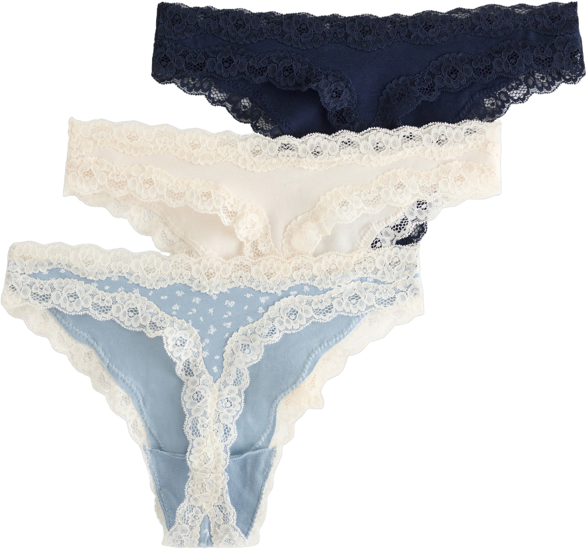 3-pack thongs with regular waist an