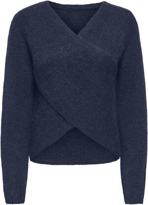 ONLMAGGIE LS CROSS V-NECK CC KNT