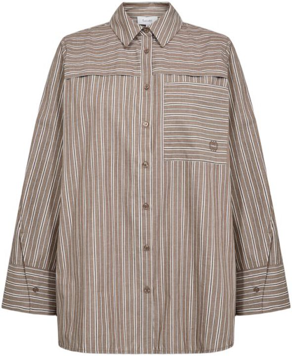 LR-NORAH 1 Skjorte Lys brun