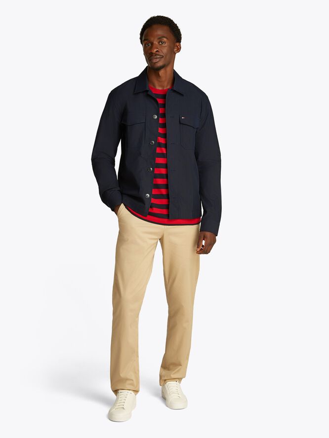 COTTON NYLON SHIRT JACKET