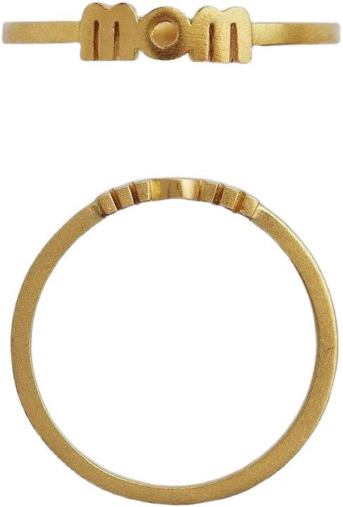 Wow Mom Ring - Forgyldt