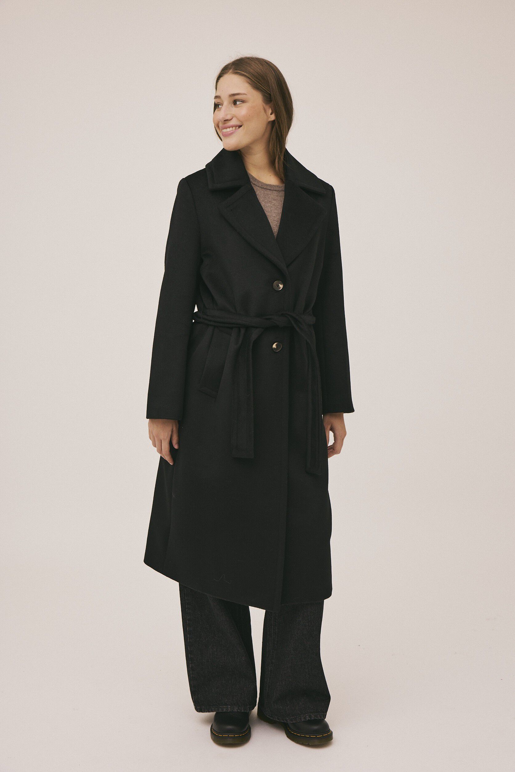 Reeva 7 Frakke - Uld mix GRS