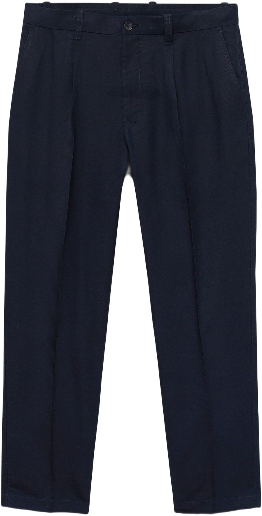 Regular-fit linen trousers