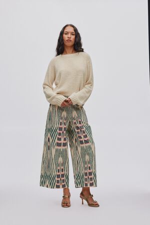 Ikat combat crop pants - Amari
