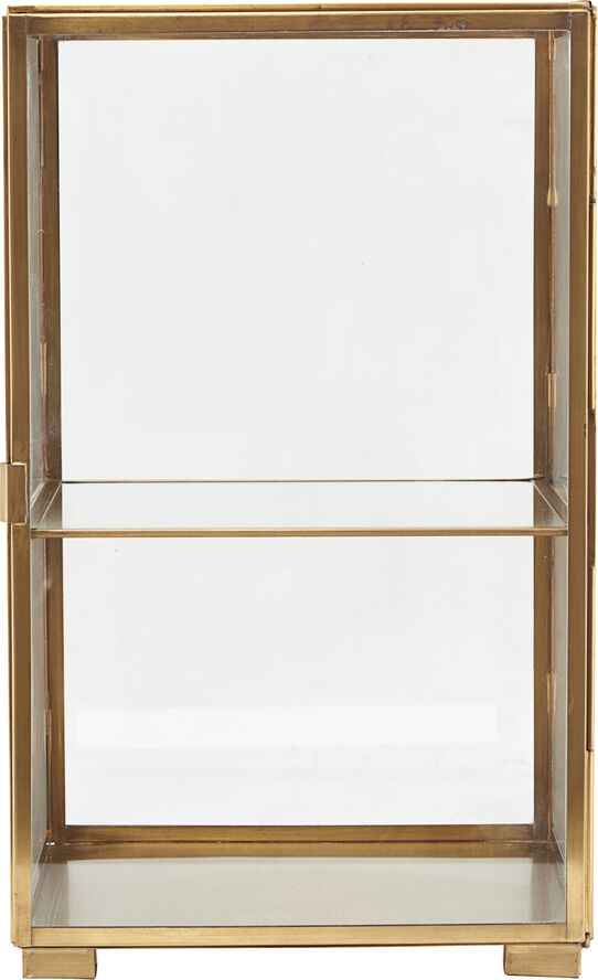 Kabinet, Messing, l: 25 cm, b: 25 cm,h: 41 cm