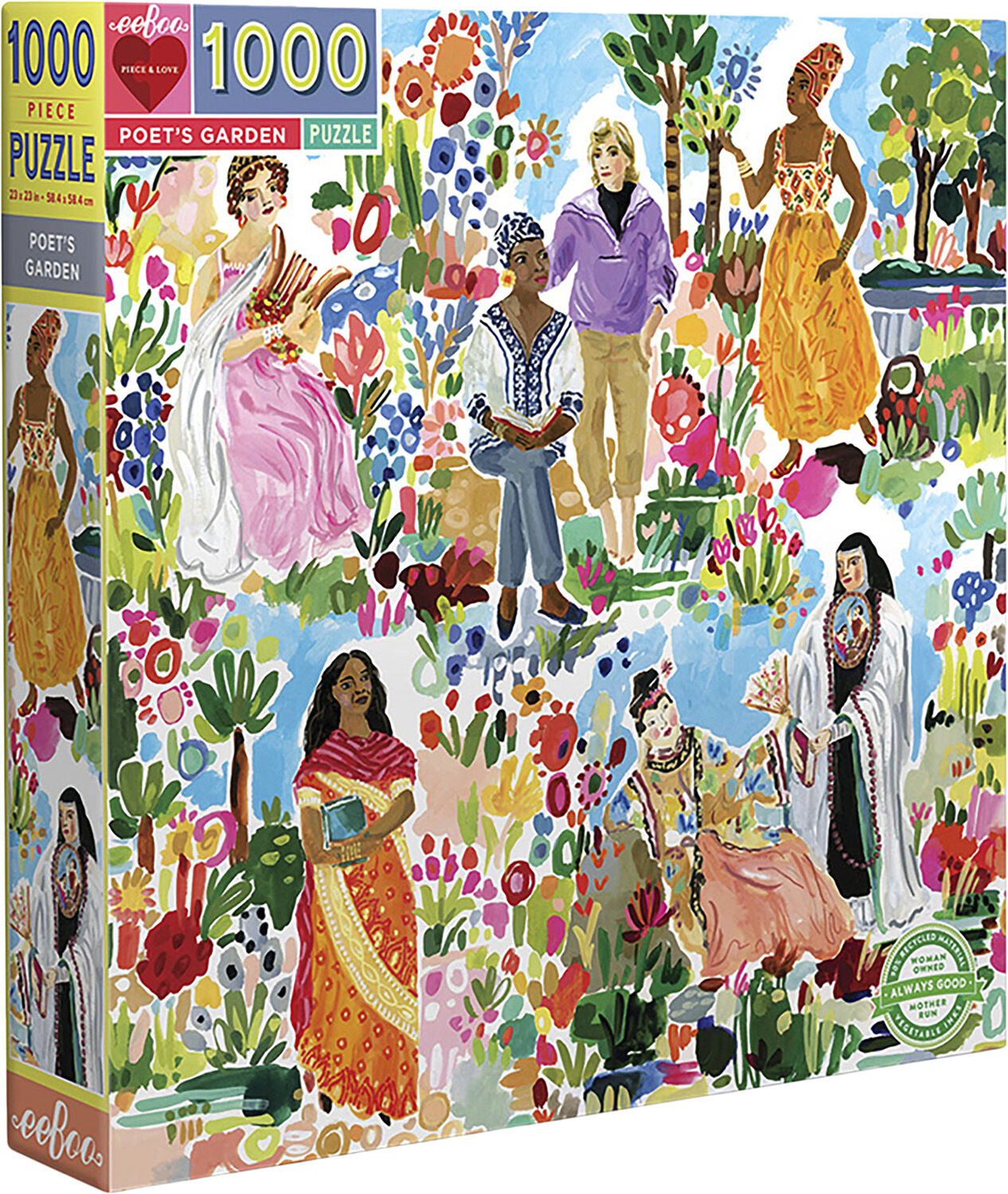 eeBoo - Puslespil 1000 brk - Poet's Garden