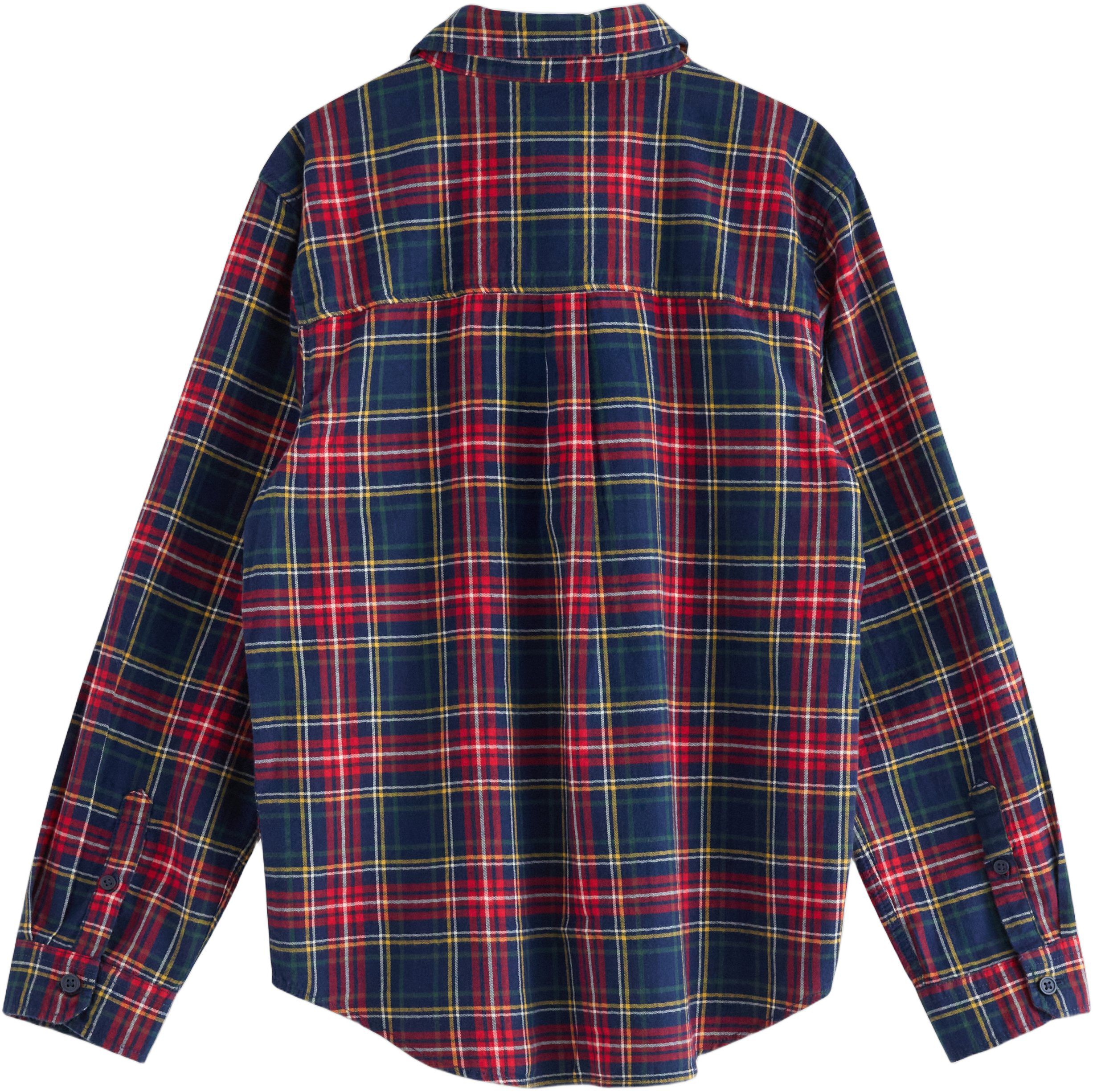 Rutem&oslash;nstret langermet skjorte i my