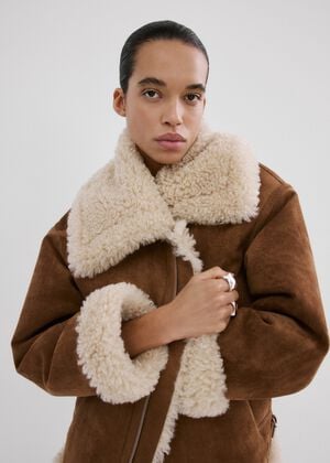 Double-faced shearling jacket