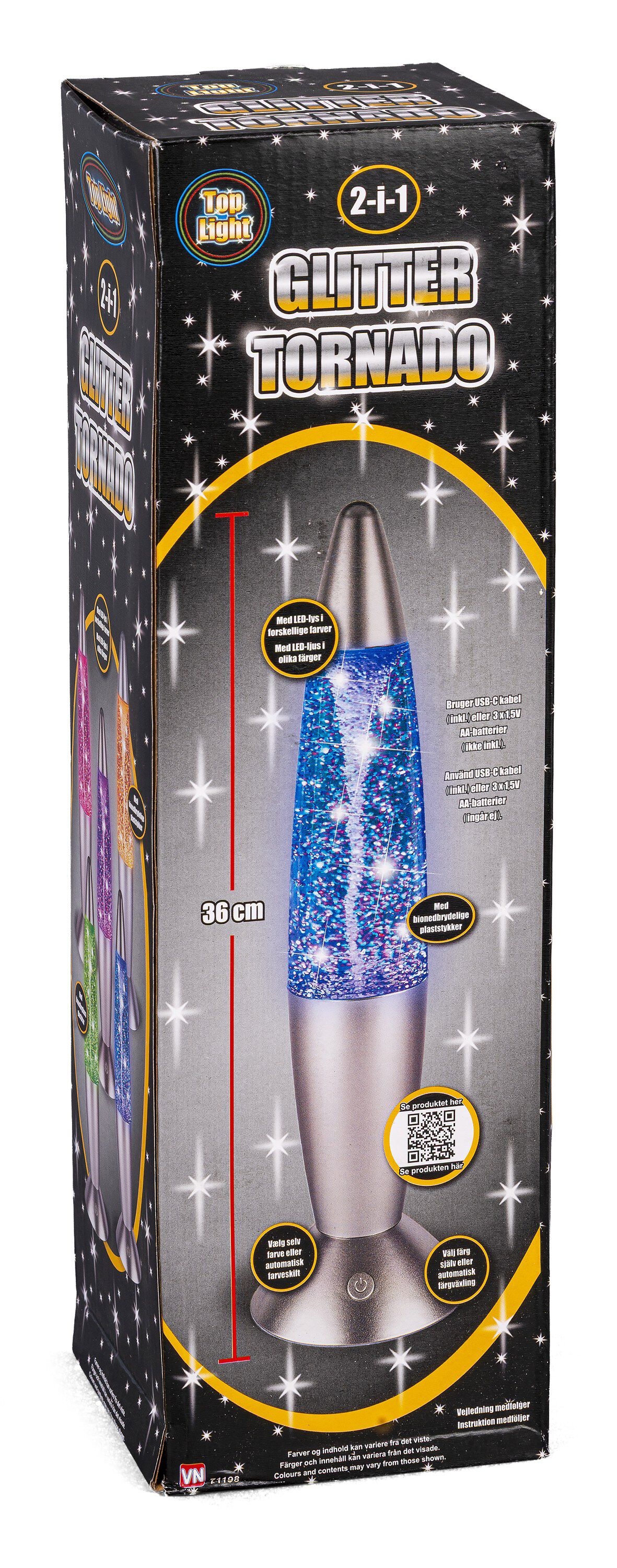 2-i-1 TORNADO-GLITTERLAMP