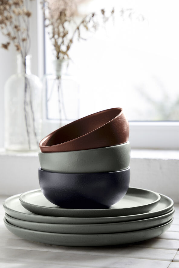 "Skål Pacifica 12 x 6 cm Seed grey Keramikk"