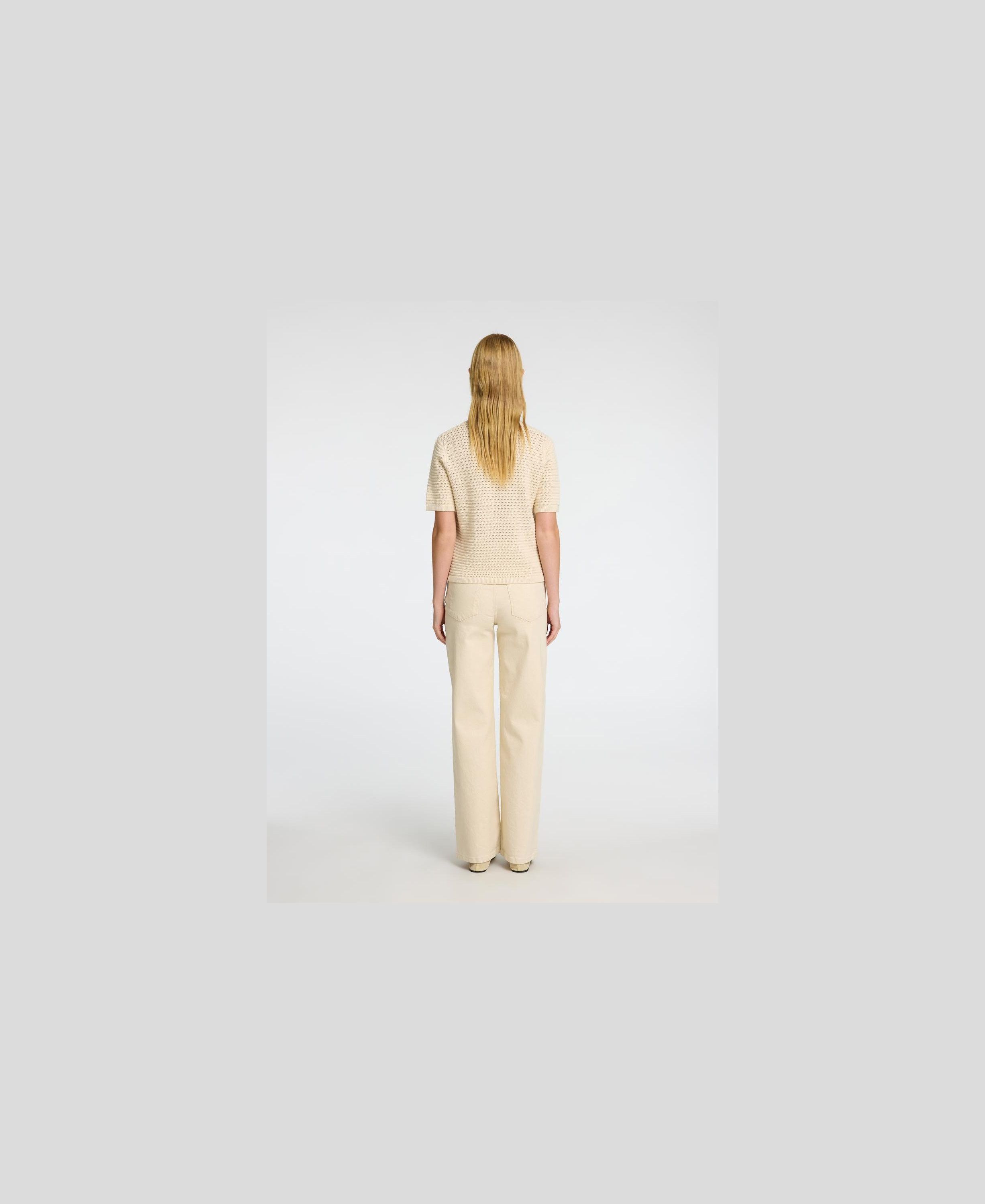 SLFVINNA SS STRUCTURE KNIT O-NECK N