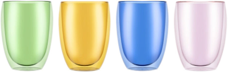 PAVINA 4 stk. dobbeltvægget glas, 0. 35 l