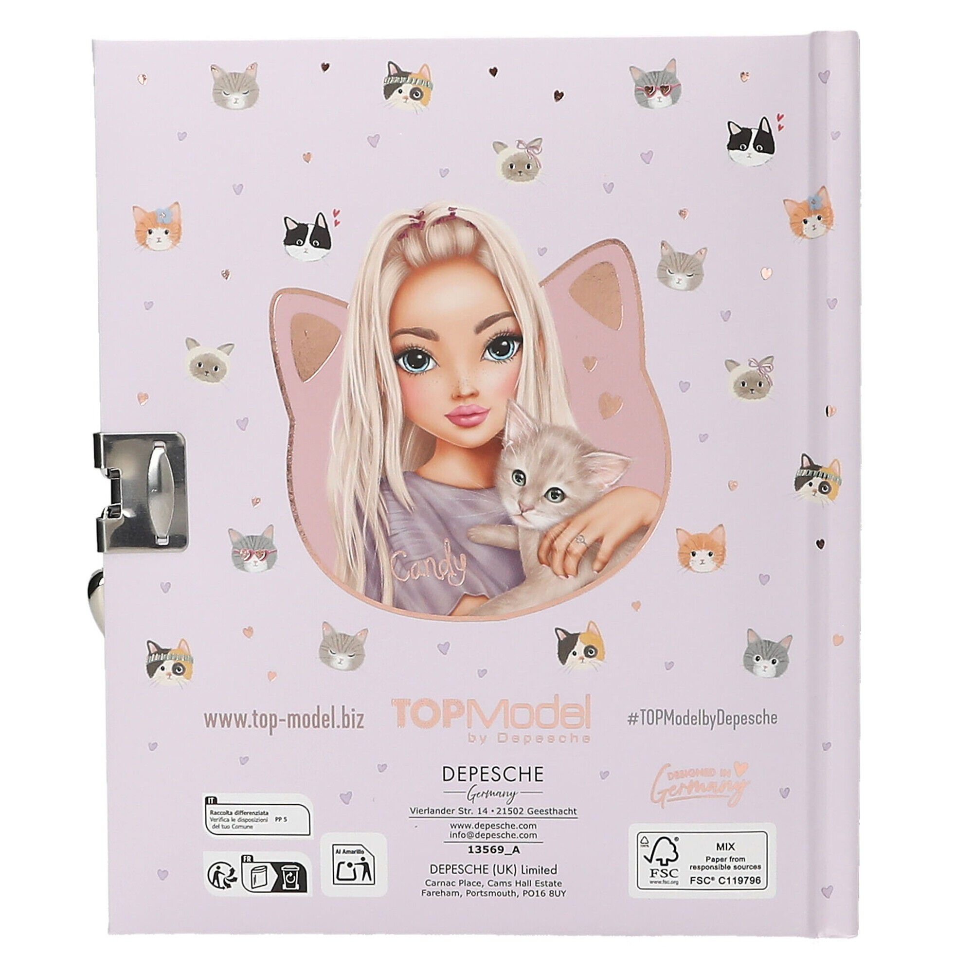 TOPModel Dagbog KITTY m/h