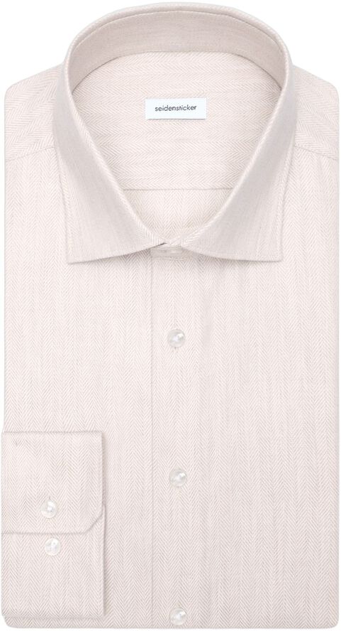 Flannel shirt Slim 1/1 Kent-Collar Herringbone