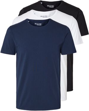 SLMROLAND SS O-NECK TEE 3-PACK NOOS