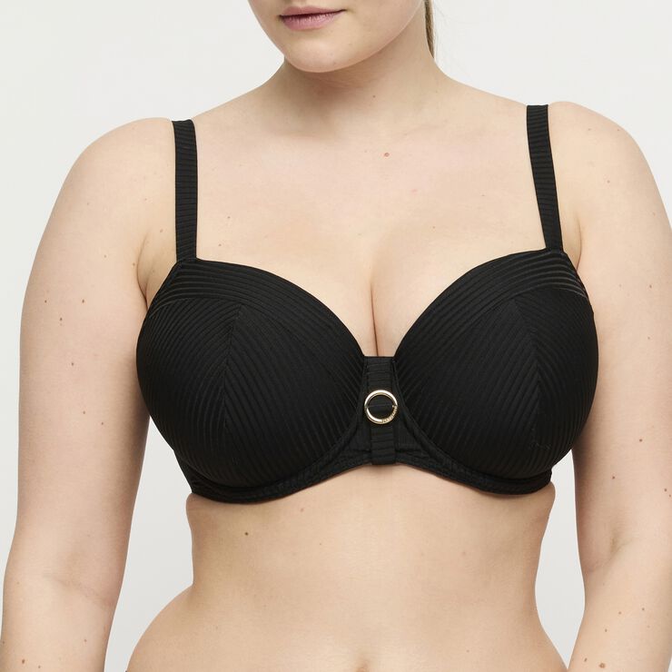 Delray padded balcony bikini top