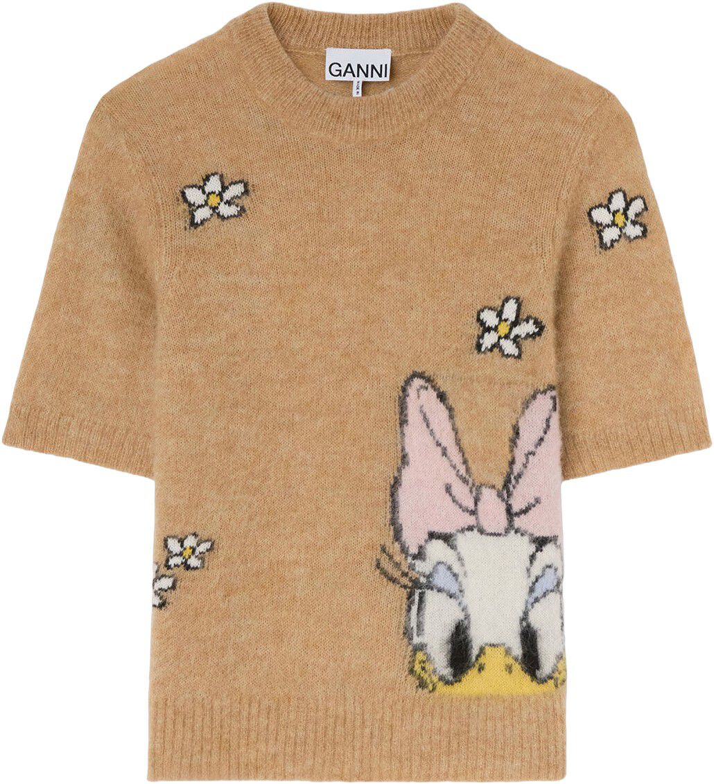 Brushed alpaca Daisy flower t-shirt