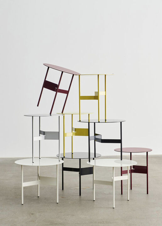 Shim Coffee Table-Ø45 x H51-Silver